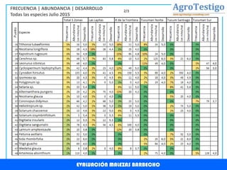 EVALUACIÓN MALEZAS BARBECHO
FRECUENCIA | ABUNDANCIA | DESARROLLO
Todas las especies Julio 2015
2/3
 