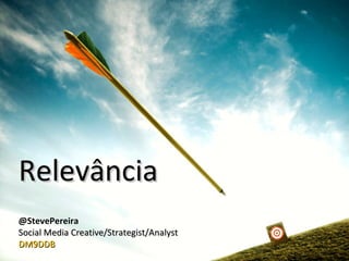Relevância @StevePereira Social Media Creative/Strategist/Analyst  DM9DDB 