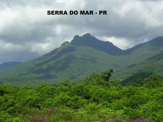 SERRA DA MANTIQUEIRA - MG
SERRA DO MAR - PR
 