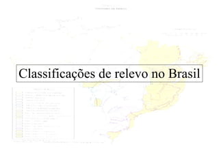 Classificações de relevo no Brasil 