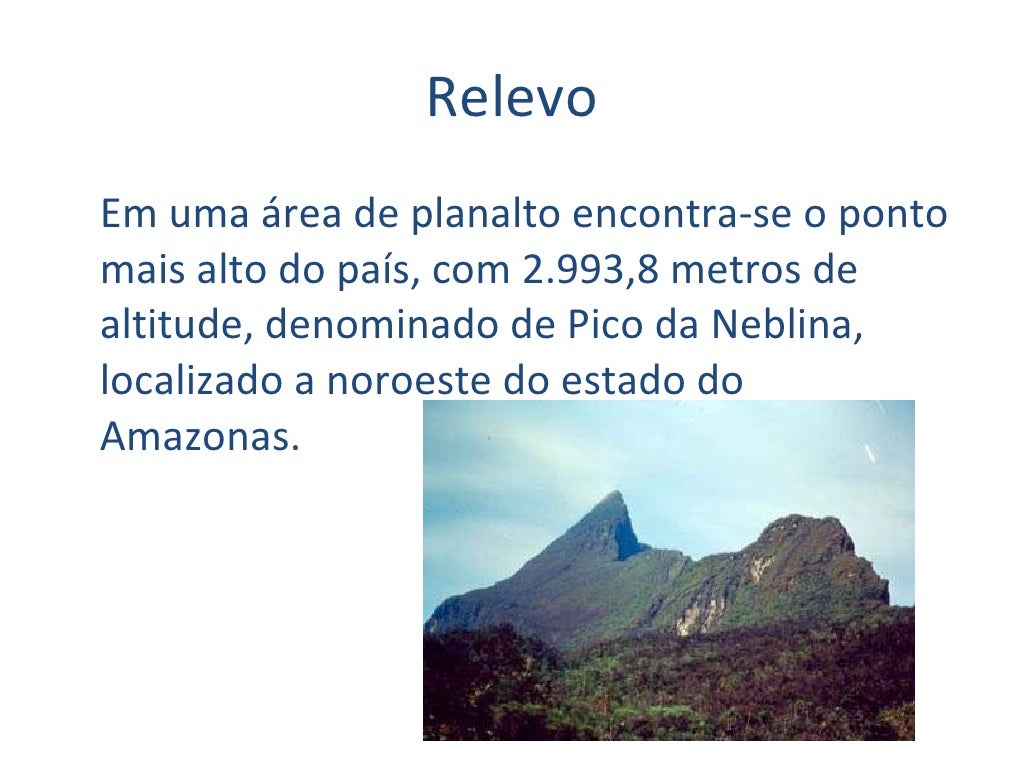 Relevo região norte