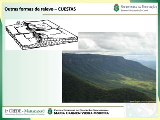 Outras formas de relevo – CUESTAS
 