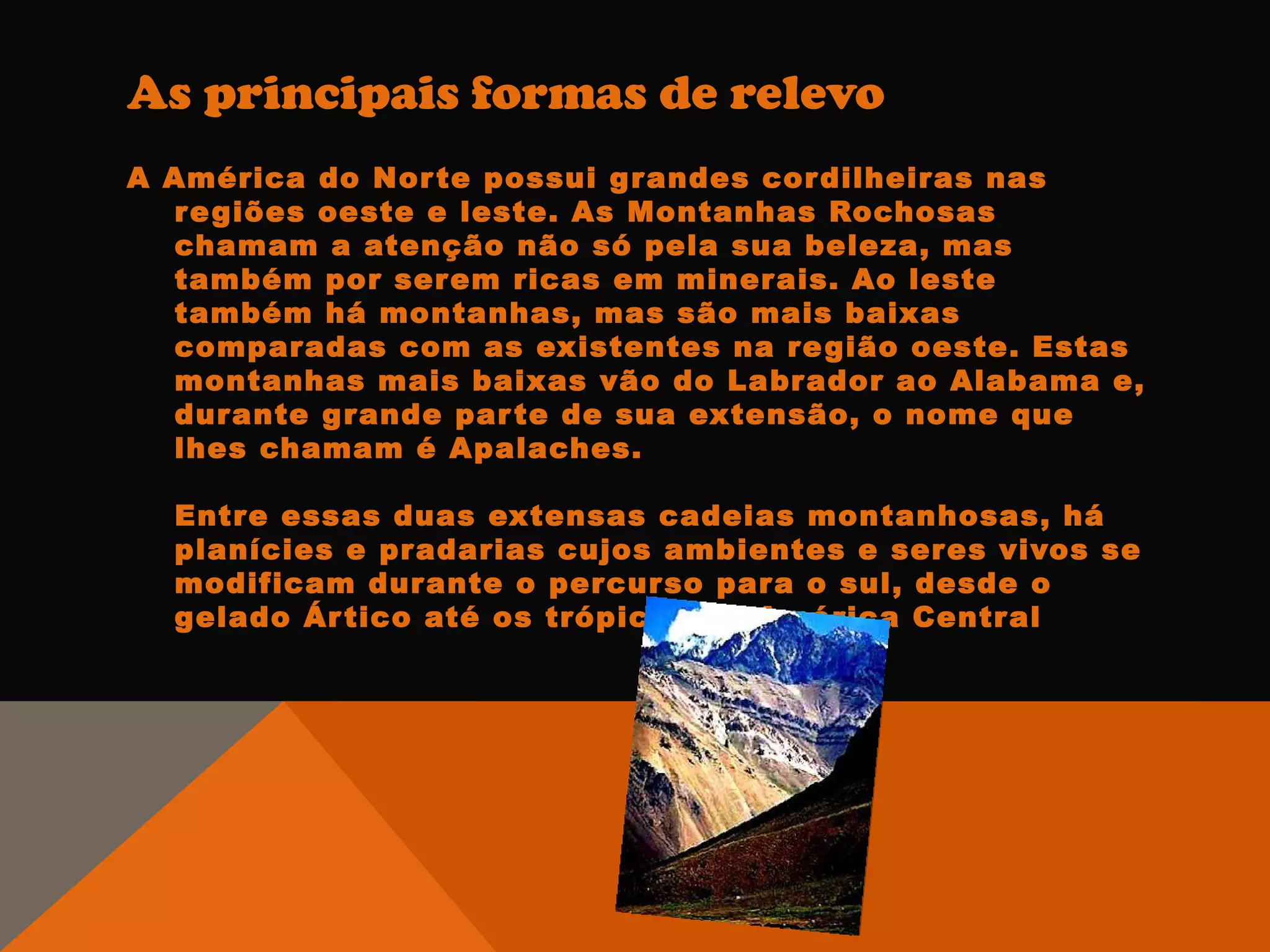Relevo da america da norte | PPT