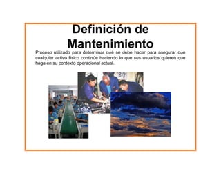 Reliability Maintenance Centered