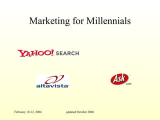 Marketing for Millennials                            