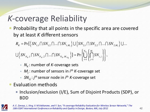 wsn coverage in k wireless for analysis sensor networks Reliability wsn coverage in k wireless for analysis sensor networks Reliability