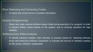 Reliability and clock synchronization