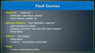 Reliability and clock synchronization