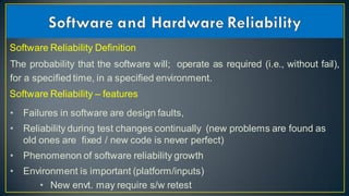 Reliability and clock synchronization