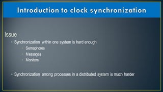 Reliability and clock synchronization