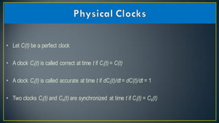 Reliability and clock synchronization