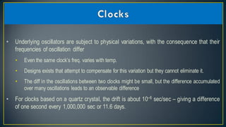 Reliability and clock synchronization