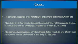 Reliability and clock synchronization