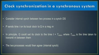 Reliability and clock synchronization