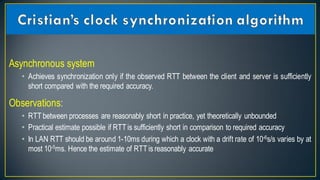 Reliability and clock synchronization
