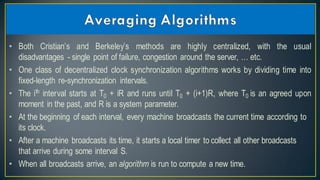 Reliability and clock synchronization