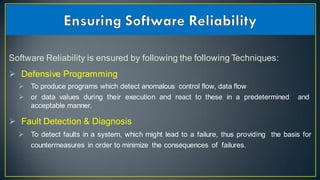 Reliability and clock synchronization
