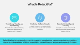 Understanding Reliability: Key Concepts, Types and Uses.pptx
