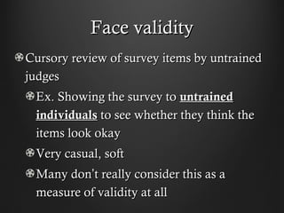 Toex Item Reliability and validity | PPT