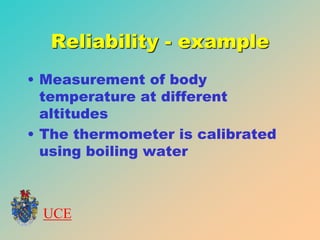 Reliability and validity | PPT