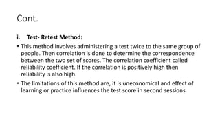 Reliability and validity w3 | PPTX