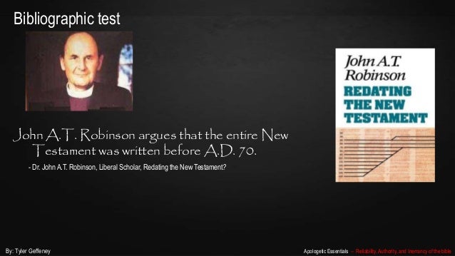 john at robinson redating the new testament Redating the new testament by john at robinson john at robinson's classic work that presents some good reasons to suggest that all or most of the new testament. john at robinson redating the new testament Redating the new testament by john at robinson john at robinson's classic work that presents some good reasons to suggest that all or most of the new testament.