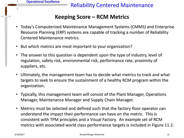 Reliability Centered Maintenance | PPTX | Manufacturing Industry ...