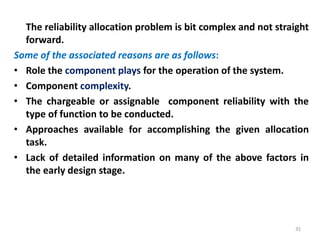 Reliability engineering chapter-2 reliability of systems | PPTX