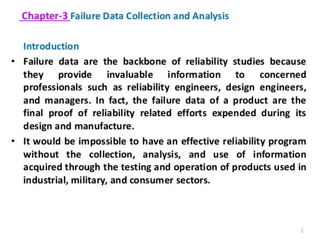 Reliability Engineering Chapter 3 Failure Data Collection - 