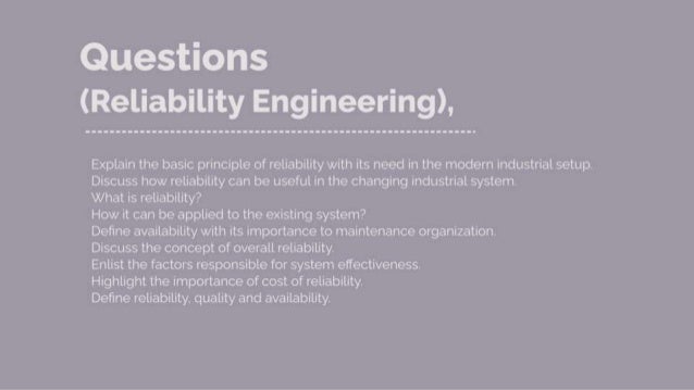Reliability Engineering Training, Courses and Certifications