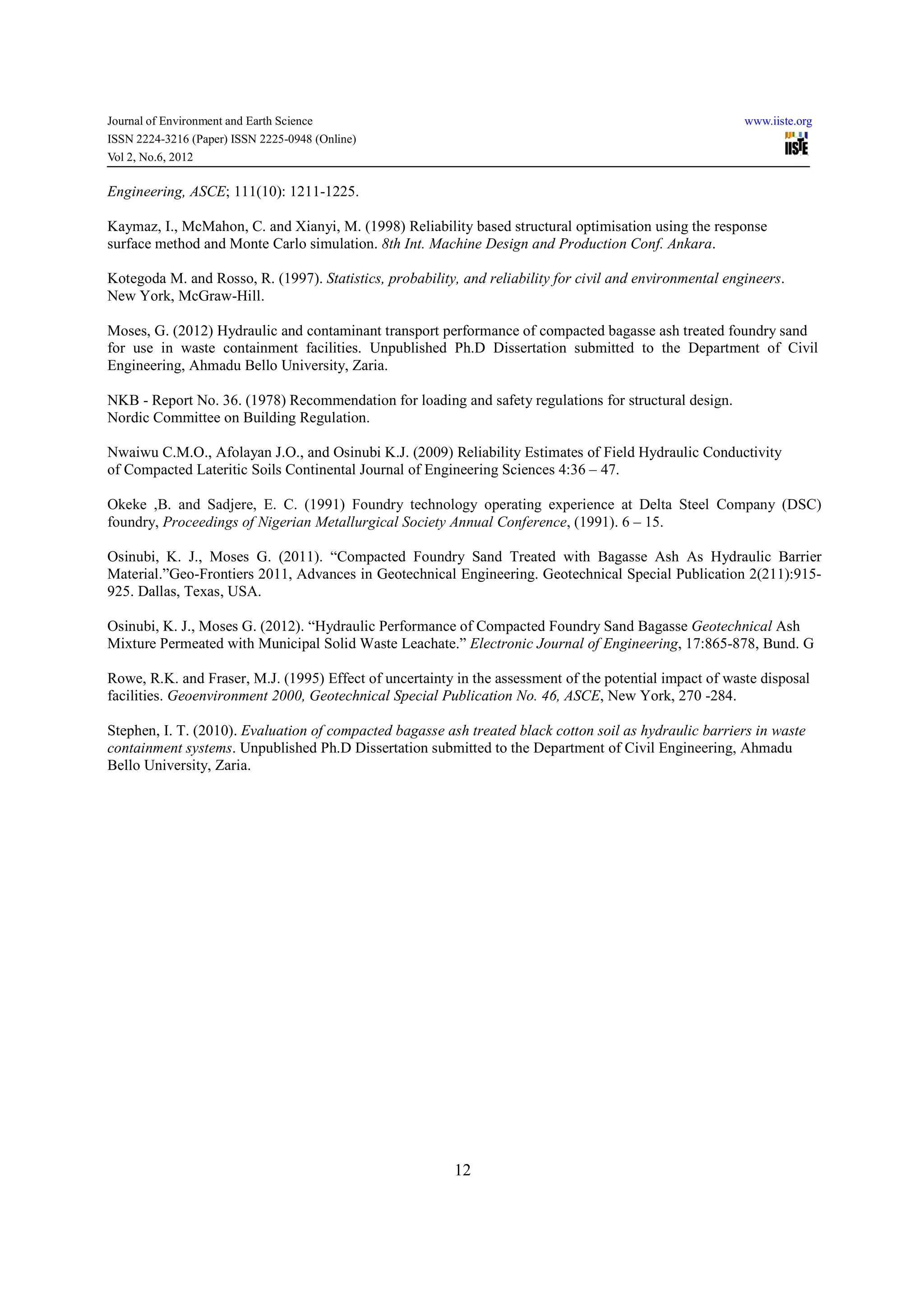 Curated visual reference: Visual Reference: Reliability Estimates Of Field Hydraulic Conductivity Of Compacted