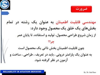 Reliability in aviation industry