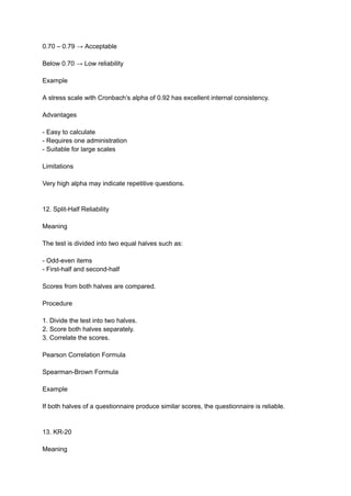 Reliability in Nursing Research: Concepts, Types, and Measurement ...