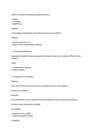 Reliability in Nursing Research: Concepts, Types, and Measurement ...