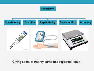 Reliability in research and its uses in physical education | PPT