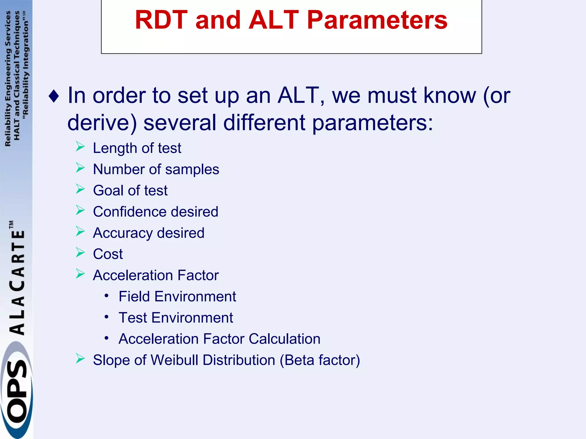 Reliability integration across the product life cycle | PPT