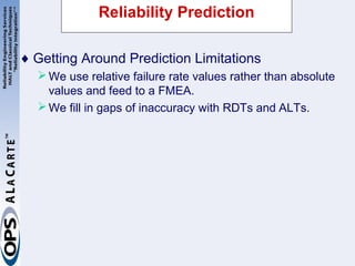 Reliability integration across the product life cycle | PPT