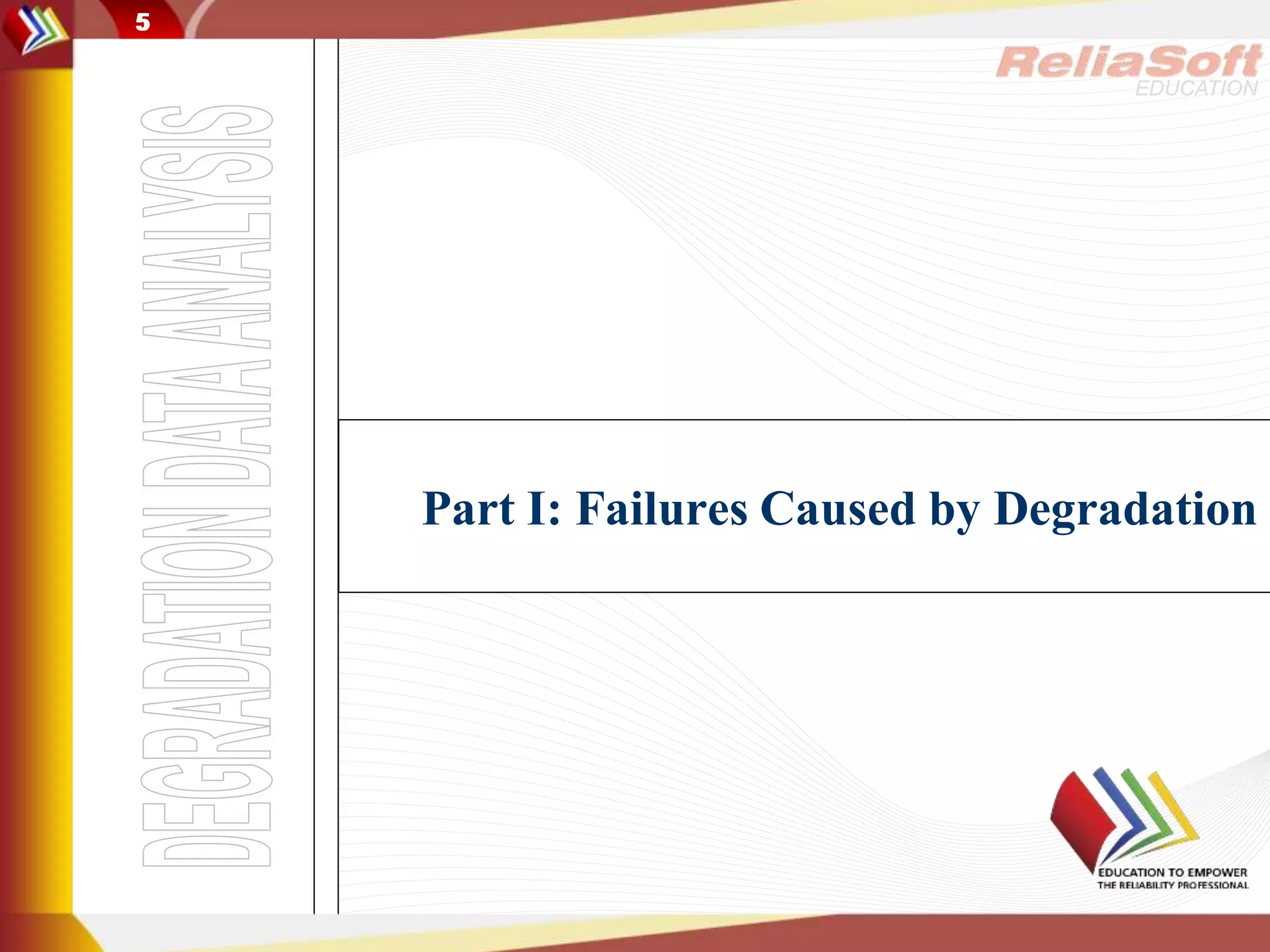 5
EDUCATION
5
Part I: Failures Caused by Degradation
 