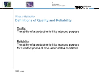 2015 Reliability of complex systems | PPTX
