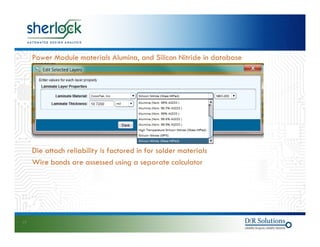 Power Module Problems Reliability Reliability of power modules using sherlock | PDF