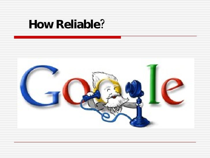 Reliability Of Sources