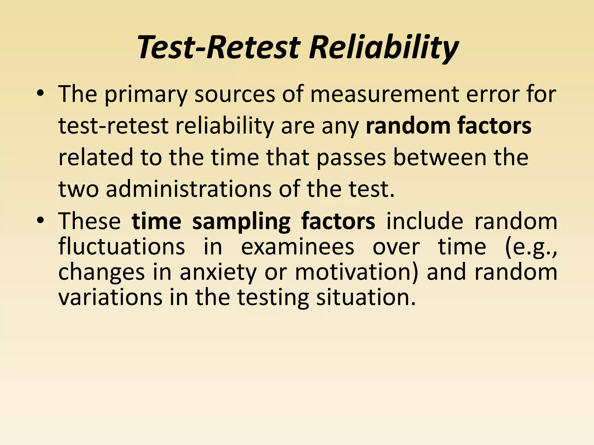 Reliability of test | PPTX