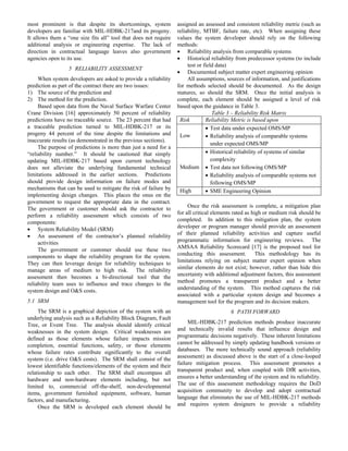 most prominent is that despite its shortcomings, system
developers are familiar with MIL-HDBK-217and its progeny.
It allow...