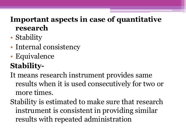 reliability and validity in nursing research