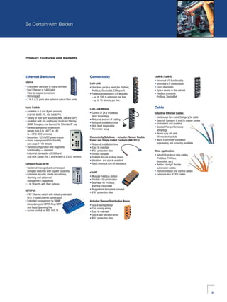 Belden Industrial Ethernet Brochure | PDF
