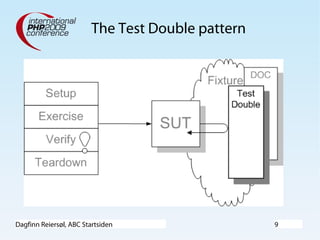 Dagfinn Reiersøl, ABC Startsiden 9
The Test Double pattern
 