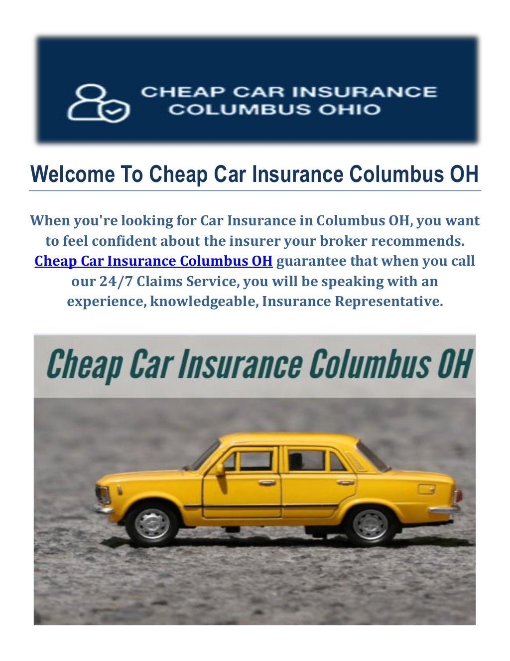 Reliable Car Insurance in Columbus