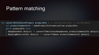 Pattern matching
 