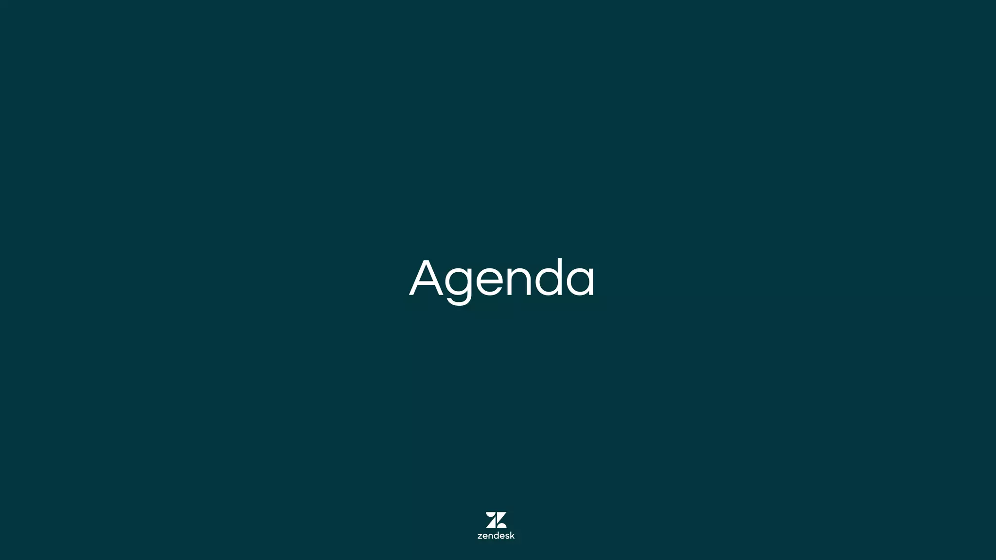 Agenda
 
