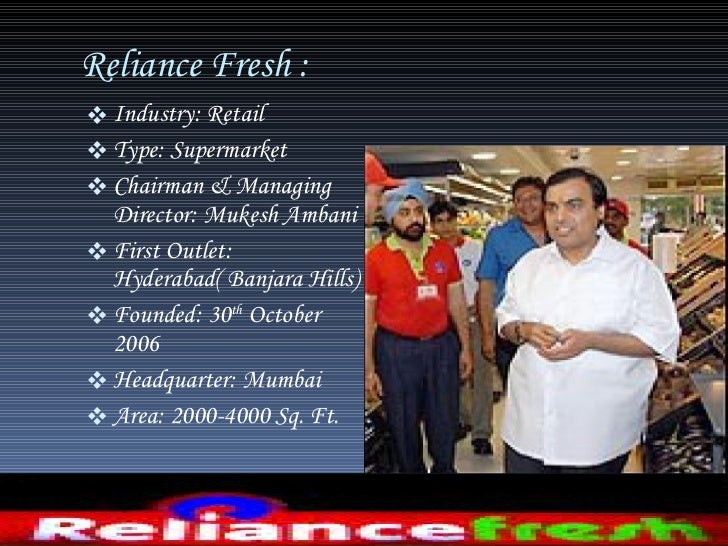 Reliance fresh
